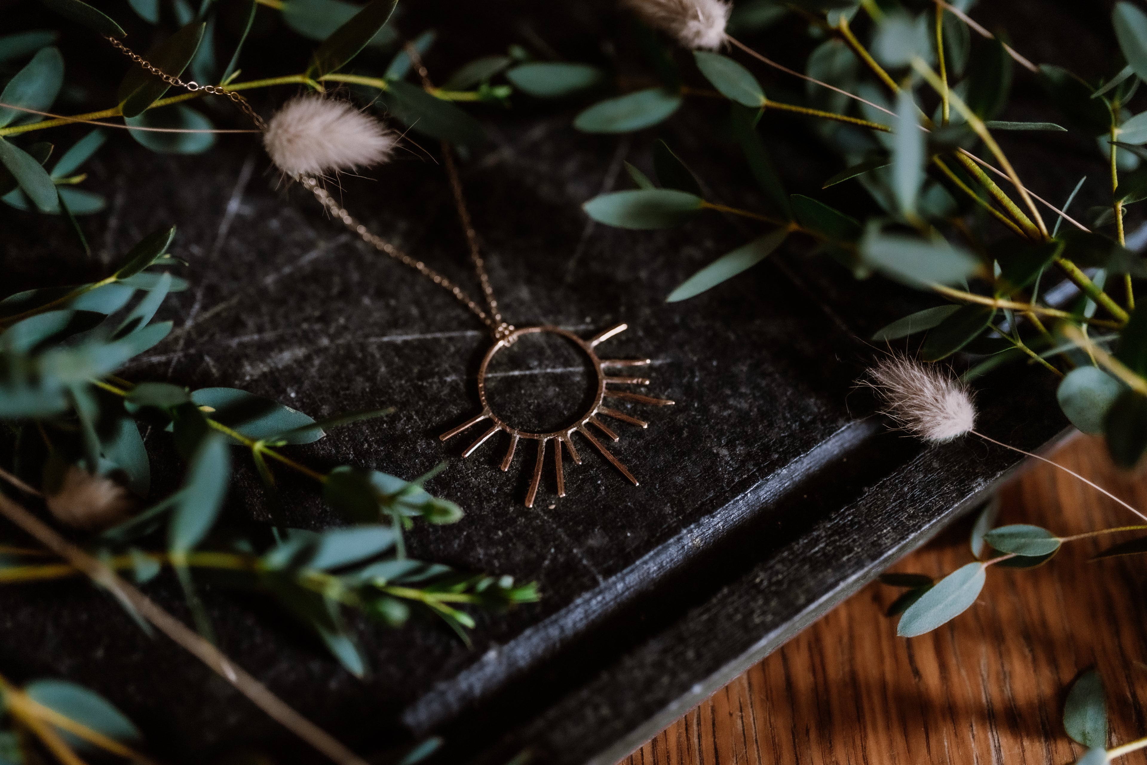 Rising + Setting Large Pendant Necklace