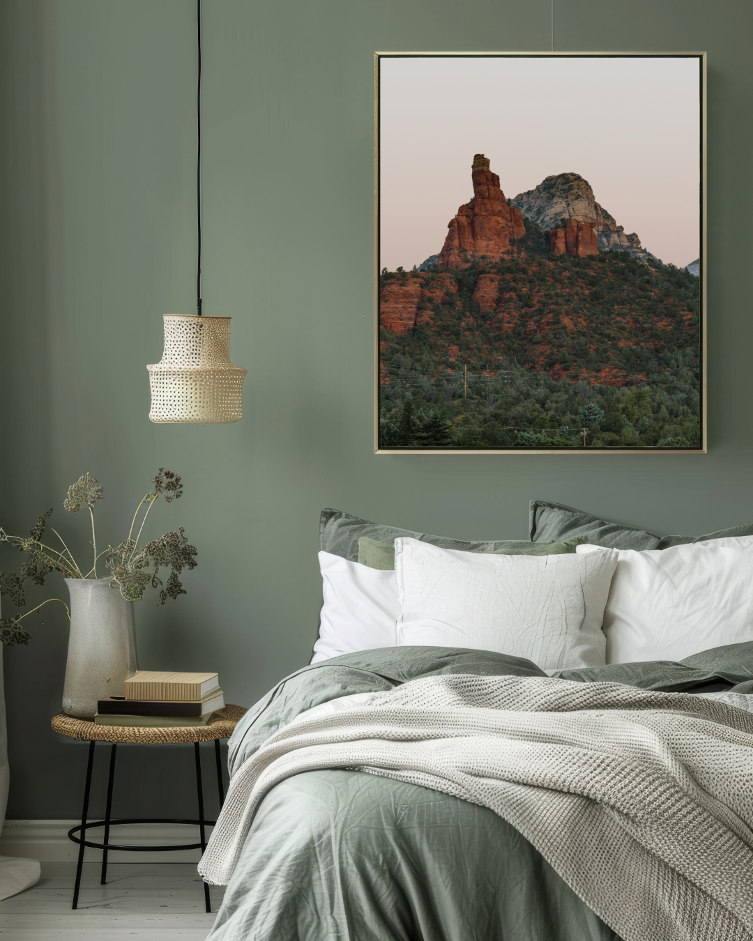 Red Ridges + Lush Greens