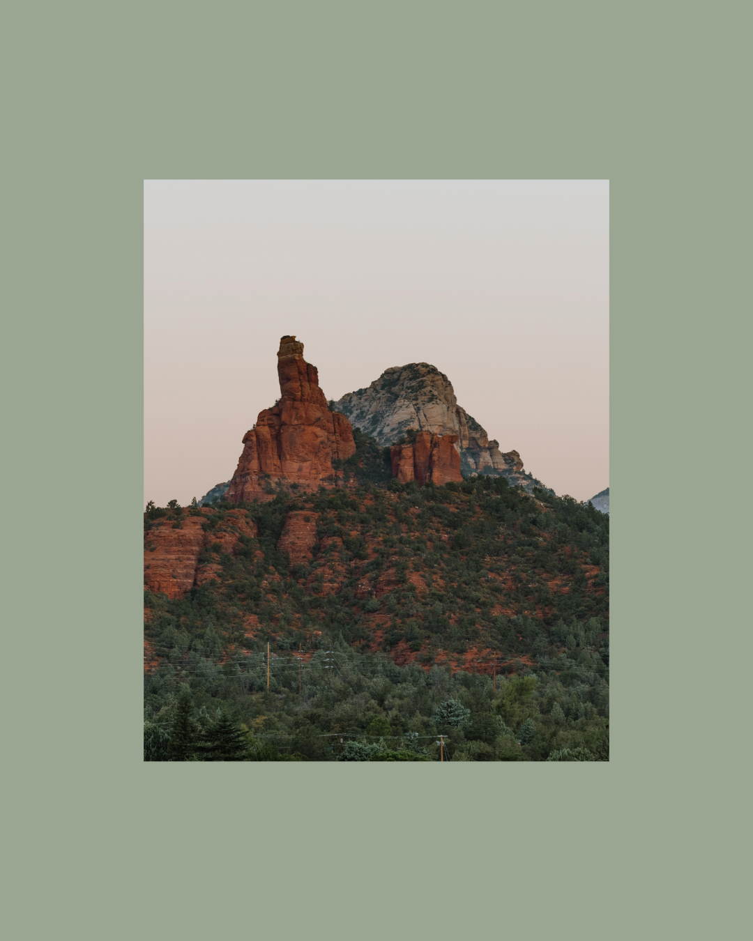 Red Ridges + Lush Greens