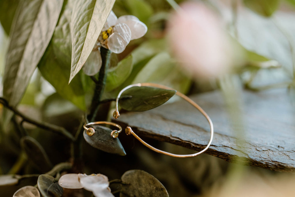 Eden Peridot Cuff Ring