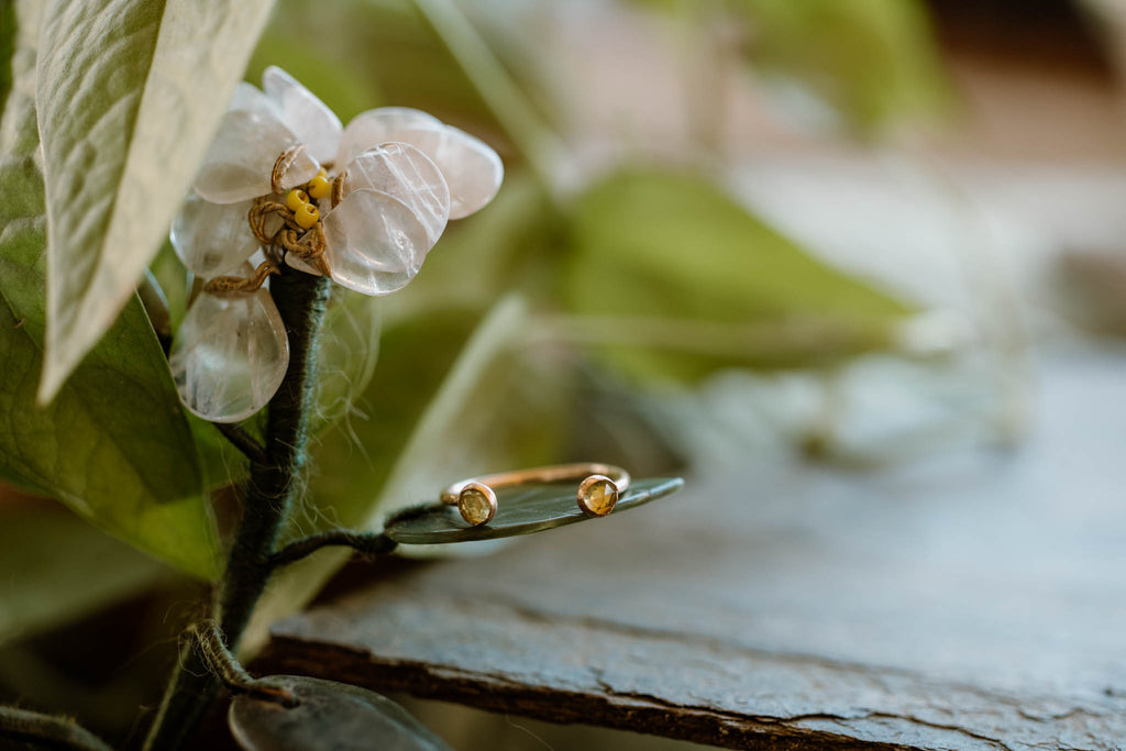 Eden Peridot Cuff Ring