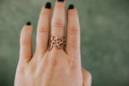 Consider the Flowers Double Floral Ring