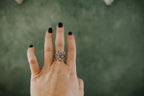 Consider the Flowers Double Floral Ring