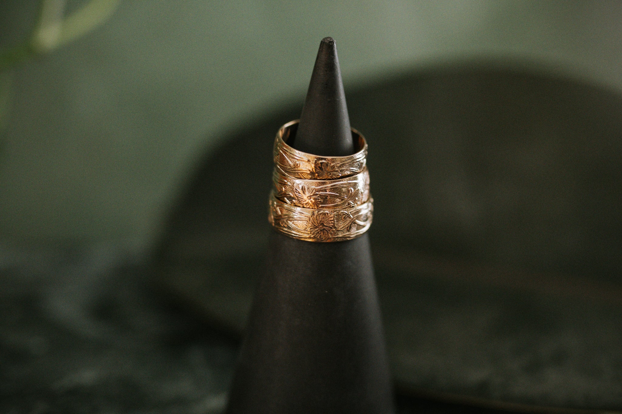 Consider the Flowers Stamped Band