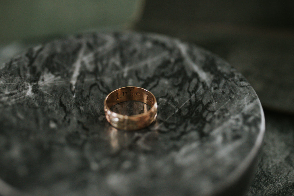 Consider the Flowers Stamped Band