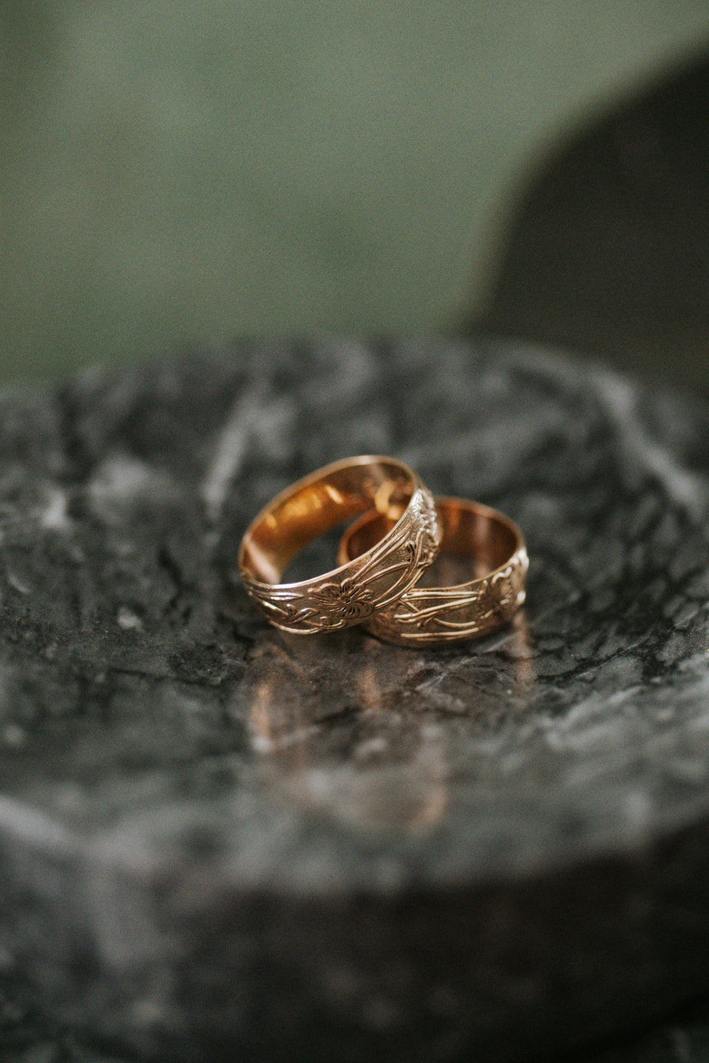 Consider the Flowers Stamped Band