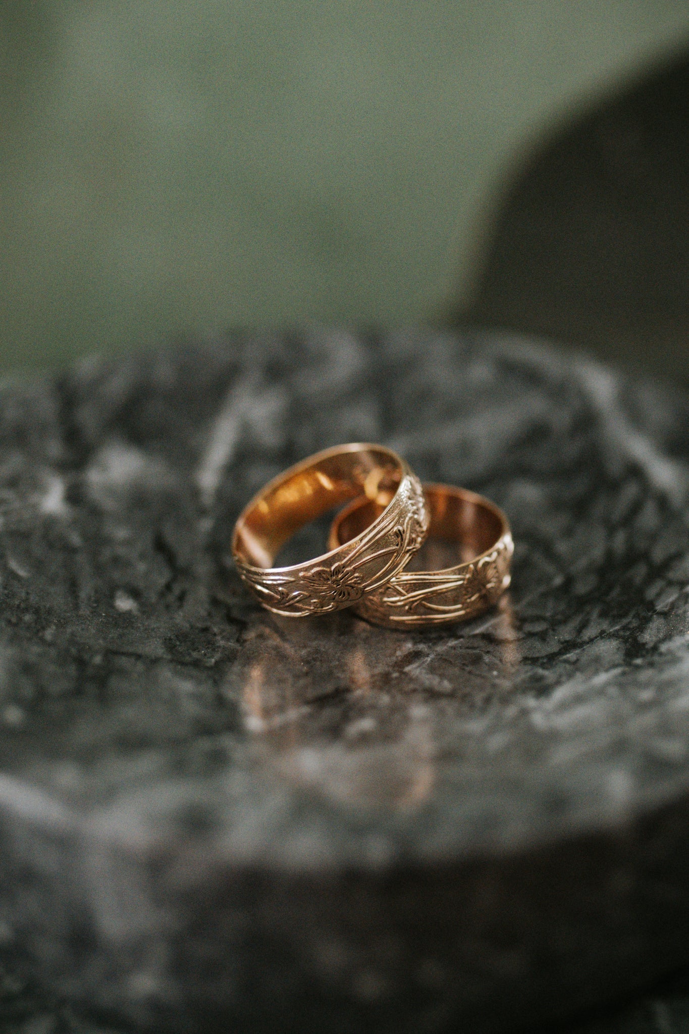 Consider the Flowers Stamped Band