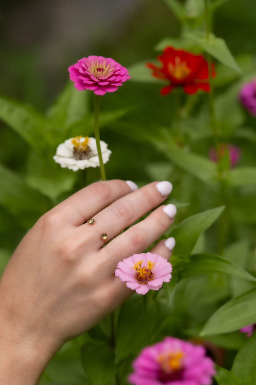 Eden Peridot Cuff Ring