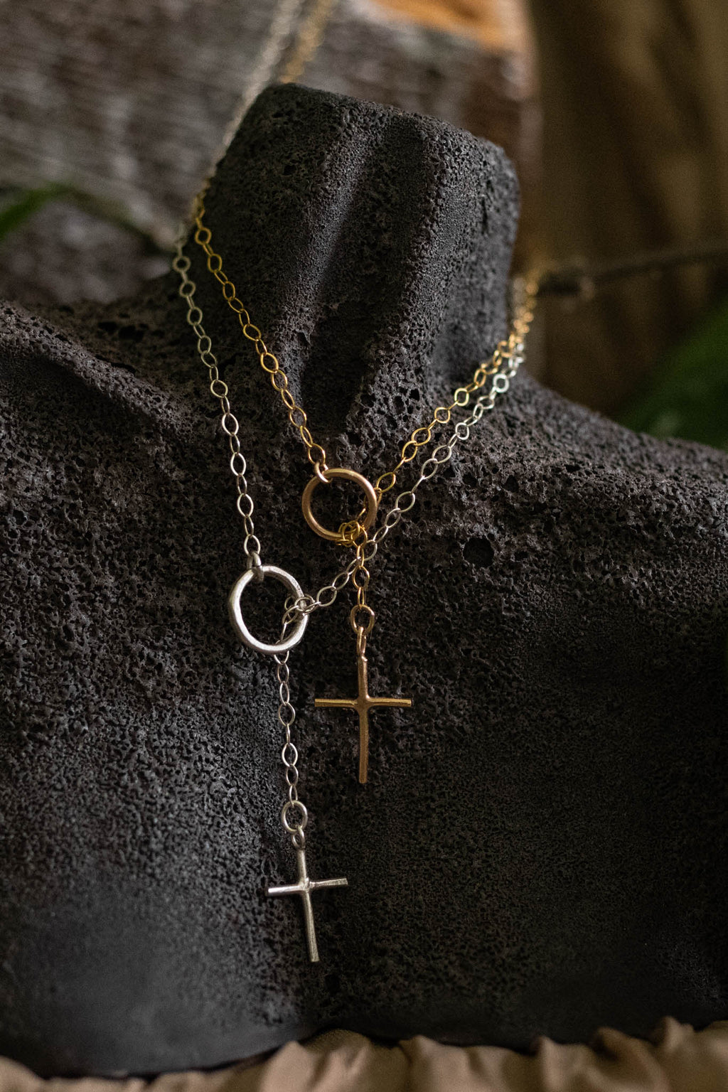 Cross & Crown Necklace