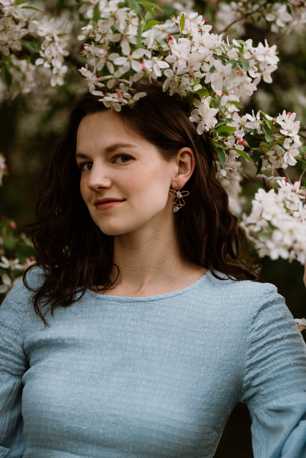 Consider the Flowers Crystal Earrings