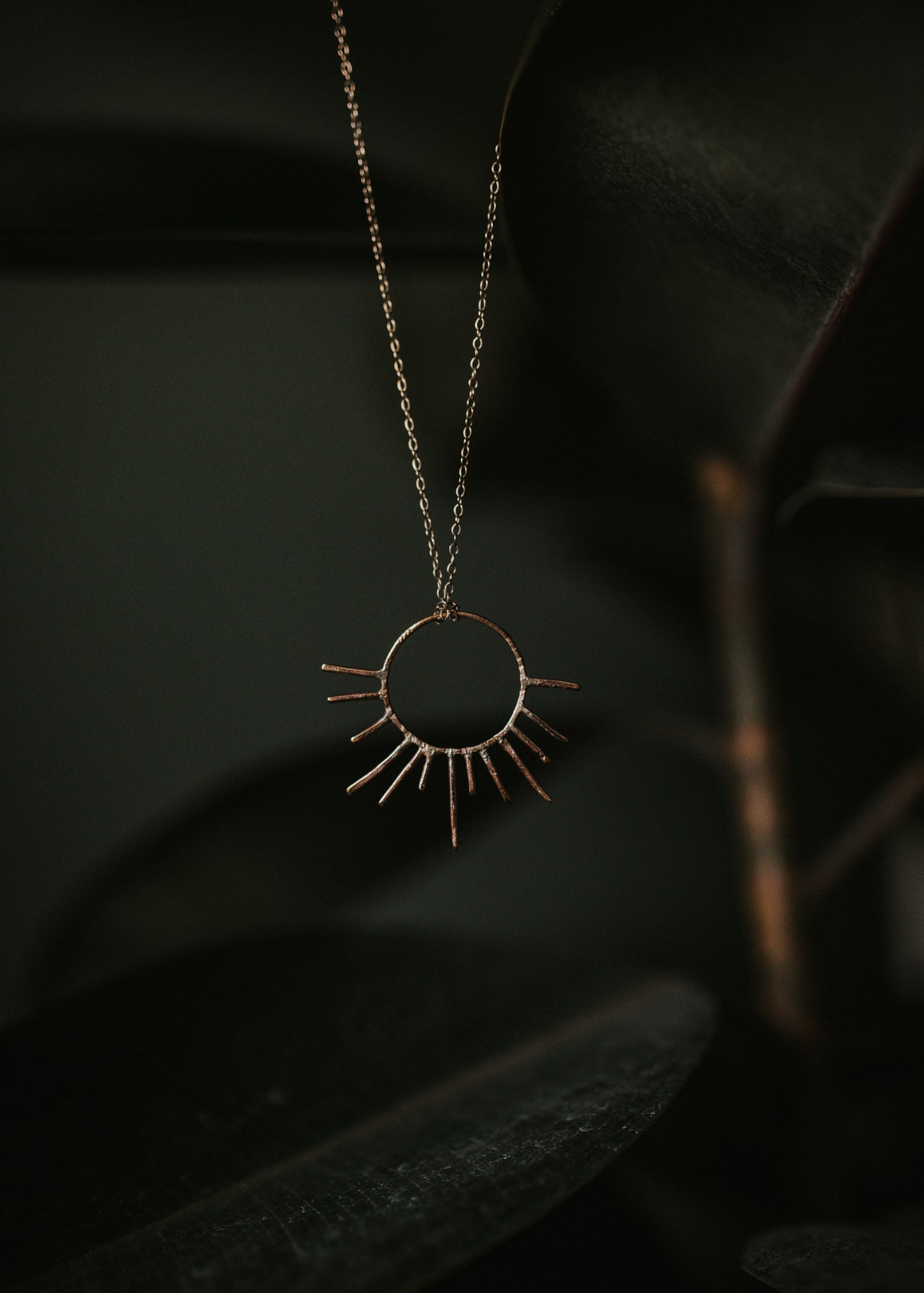 Rising + Setting Large Pendant Necklace