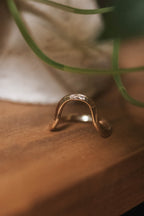 To the Hills | Hammered Contour Ring
