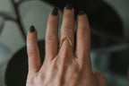 To the Hills | Hammered Contour Ring